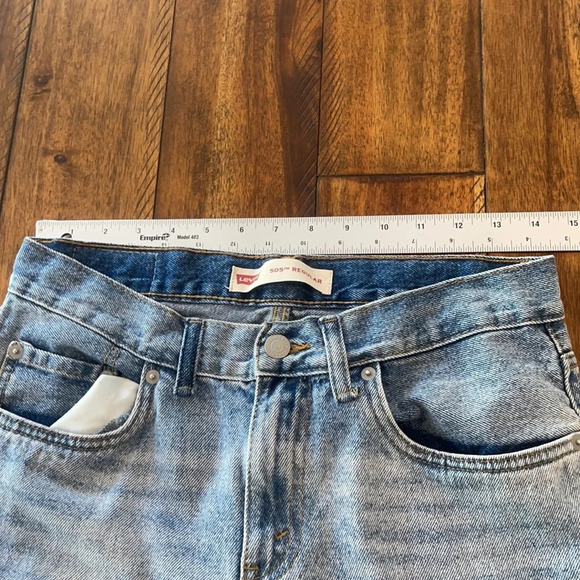 Levis 505 Junior Size 16 Regular W28 L28 Straight Leg - Picture 9 of 15